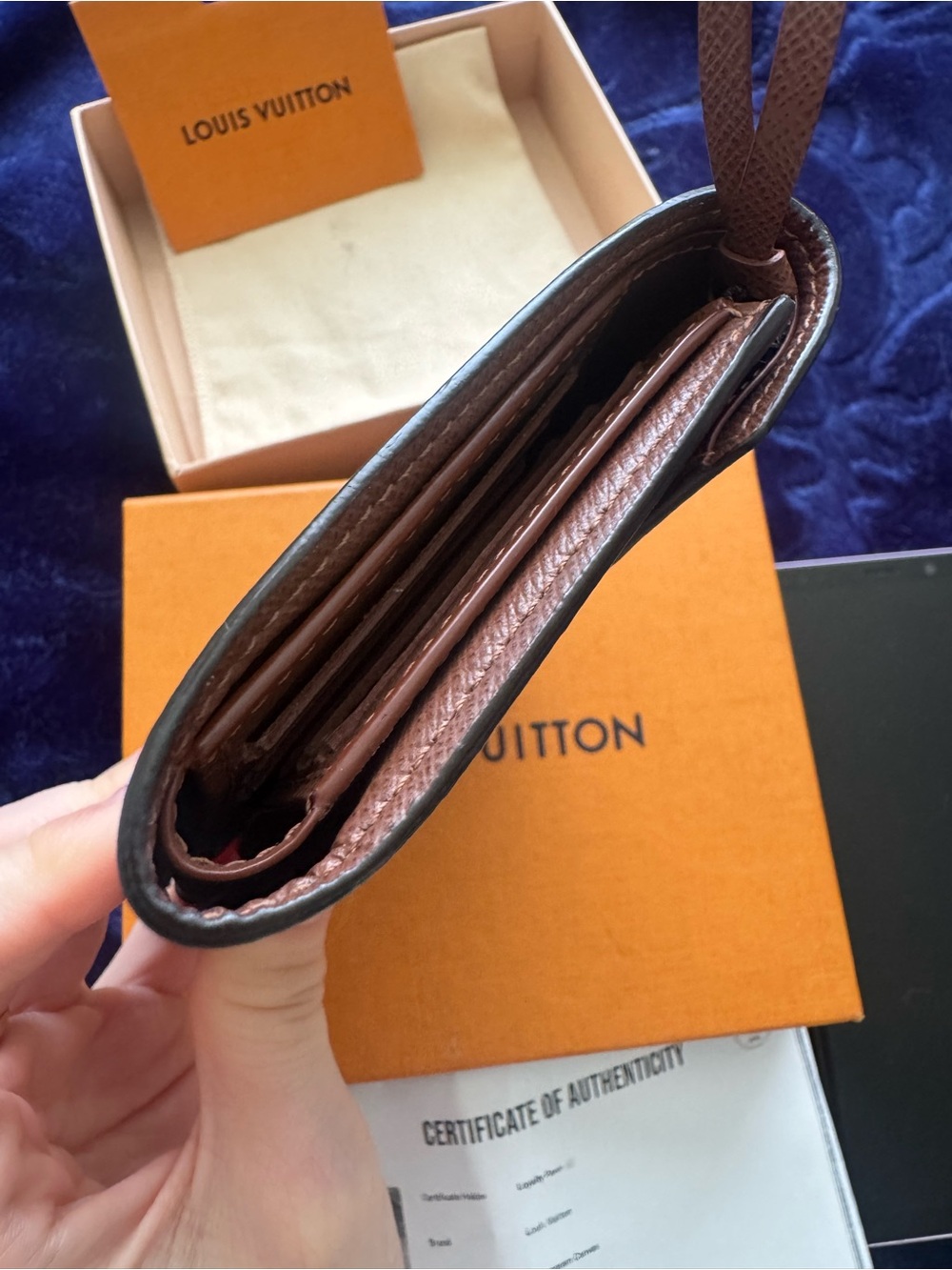Louis Vuitton Monogram Envelope Wallet - Brown and Gold Hardware - Picture 4 of 6